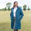 Coldstream Branxton Long Quilted Coat in Cool Slate Blue
