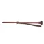 Hy Equestrian Riding Whip with Leather Accessories in Burgundy