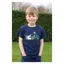 British Country Collection Childs Age 1-2 Farmyard T-Shirt in Navy